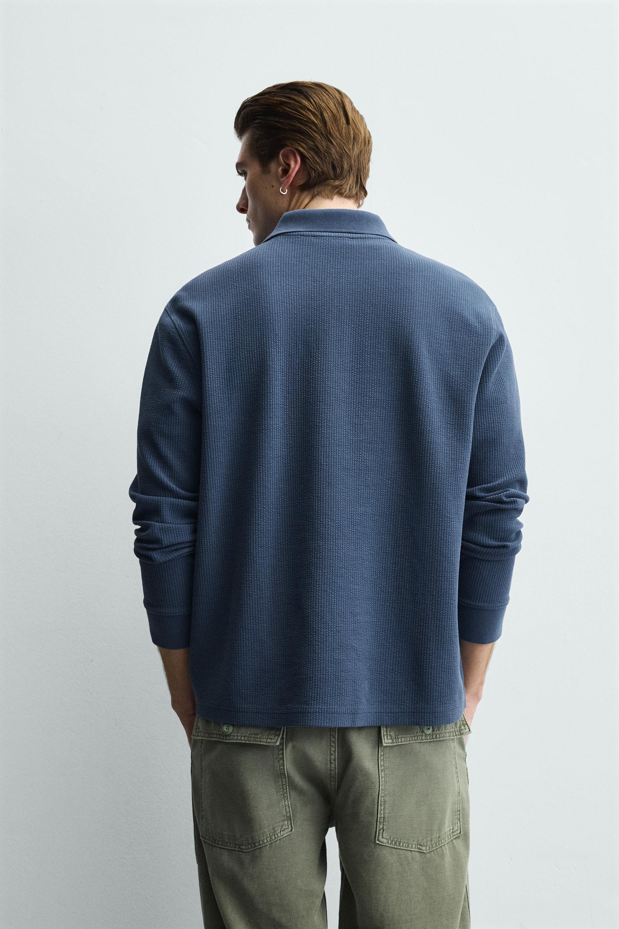 TEXTURED STRIPED POLO